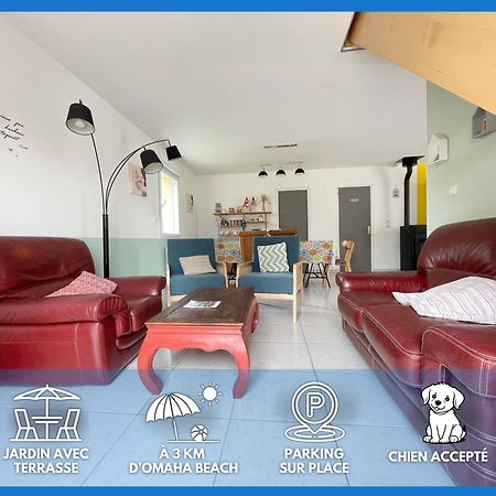 Sweet Omaha Belle Maison Recente Lumineuse Et Cosy Bien Equipee Jardin Clos 15 Mn A Pied Plage Omaha Beach Et Proche De Bayeux & Port En Bessin Сен-Лоран-сюр-Мер Экстерьер фото