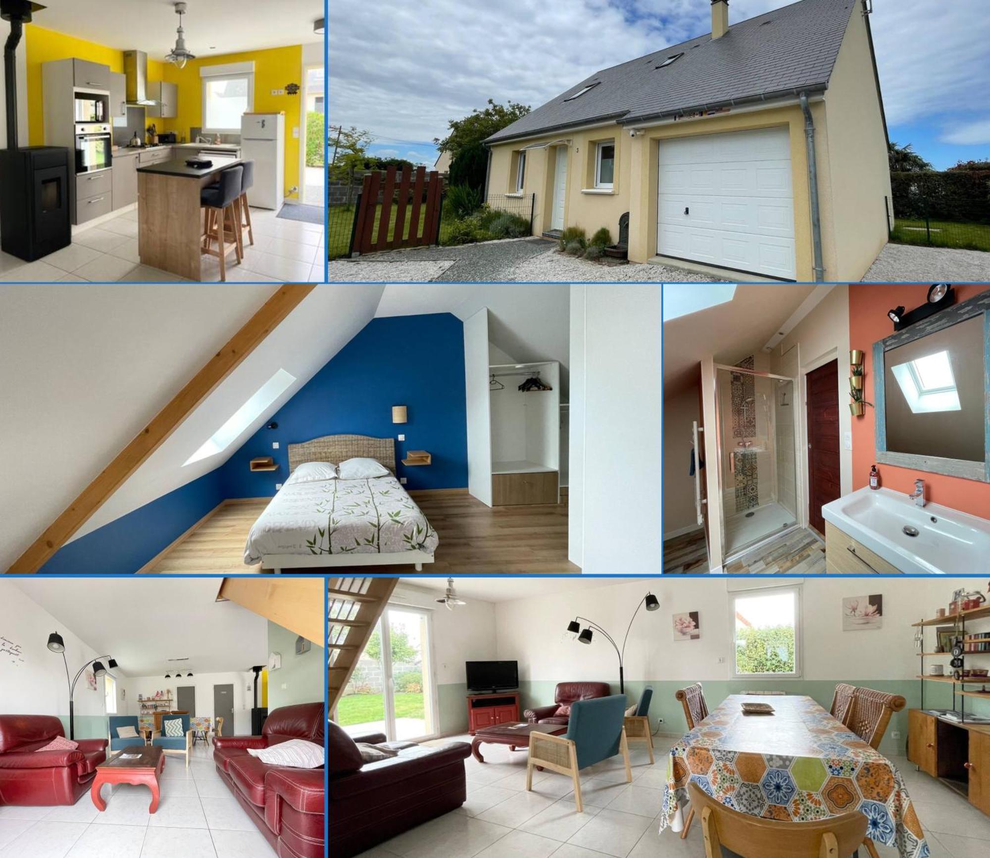 Sweet Omaha Belle Maison Recente Lumineuse Et Cosy Bien Equipee Jardin Clos 15 Mn A Pied Plage Omaha Beach Et Proche De Bayeux & Port En Bessin Сен-Лоран-сюр-Мер Экстерьер фото